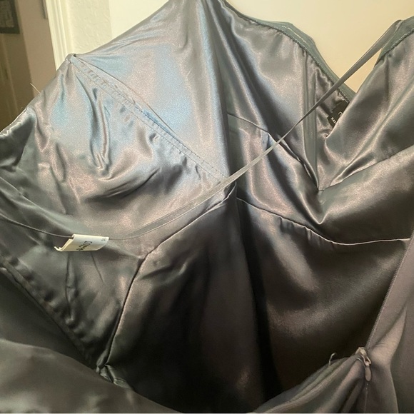 Max And Cleo Strapless Cocktail Dress Chromium Gray‎ Evening Strapless Dress 14 - Picture 12 of 13